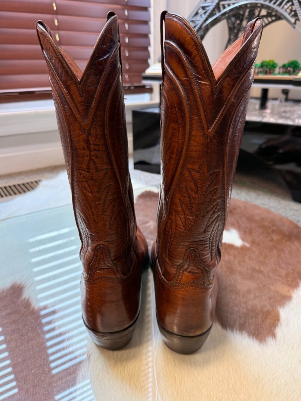 Lucchese "Seville" Goatskin Cowboy Boot - San Antonio Era - Size 12B - Picture 6 of 16